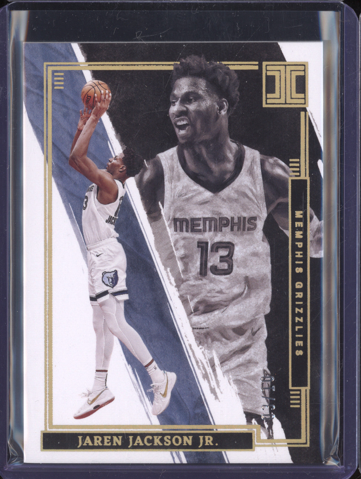 Jaren Jackson Jr 2021-22 Panini Impeccable 8 Gold 3/10
