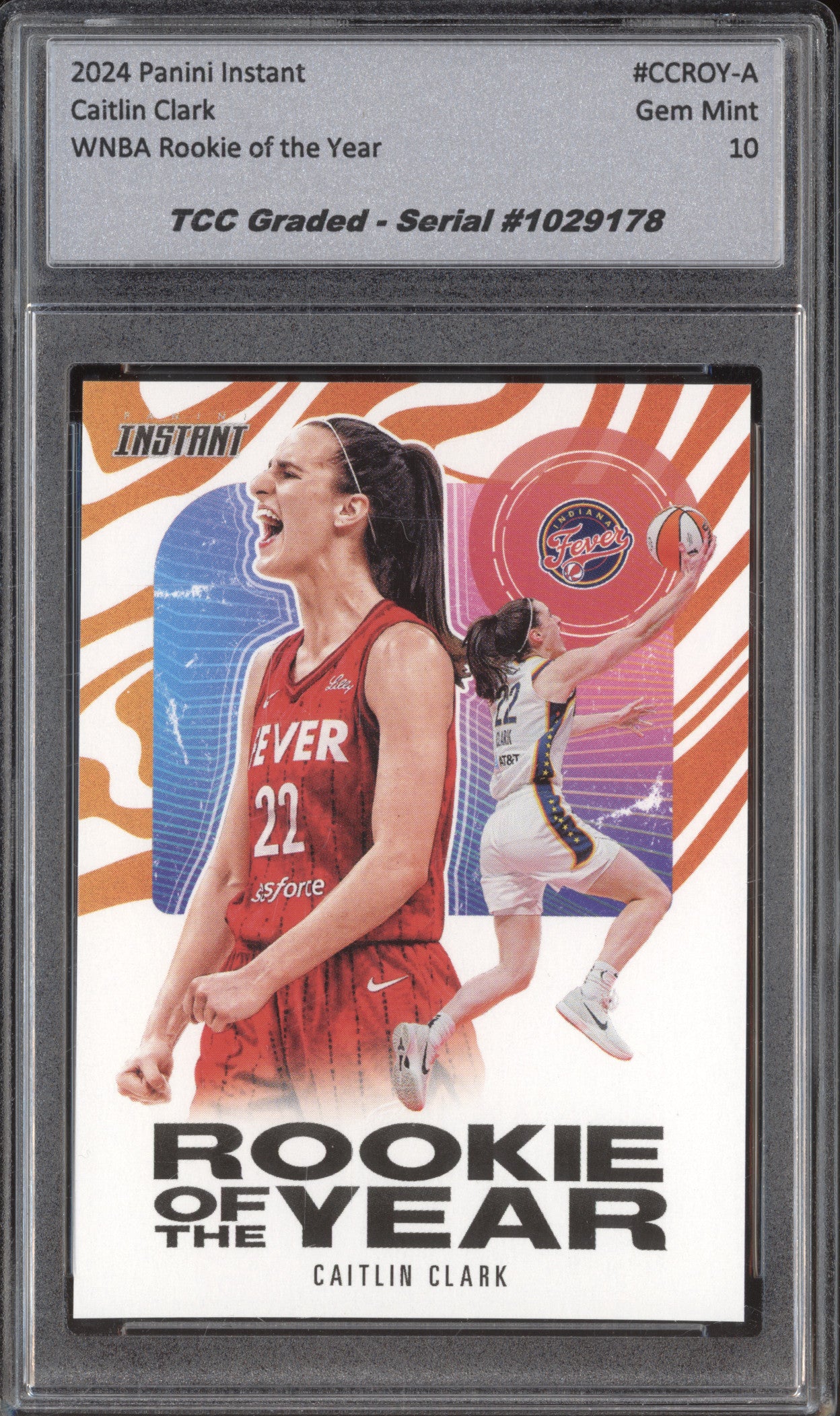 2024 Panini Instant CCROY-A Caitlin Clark TCC 10