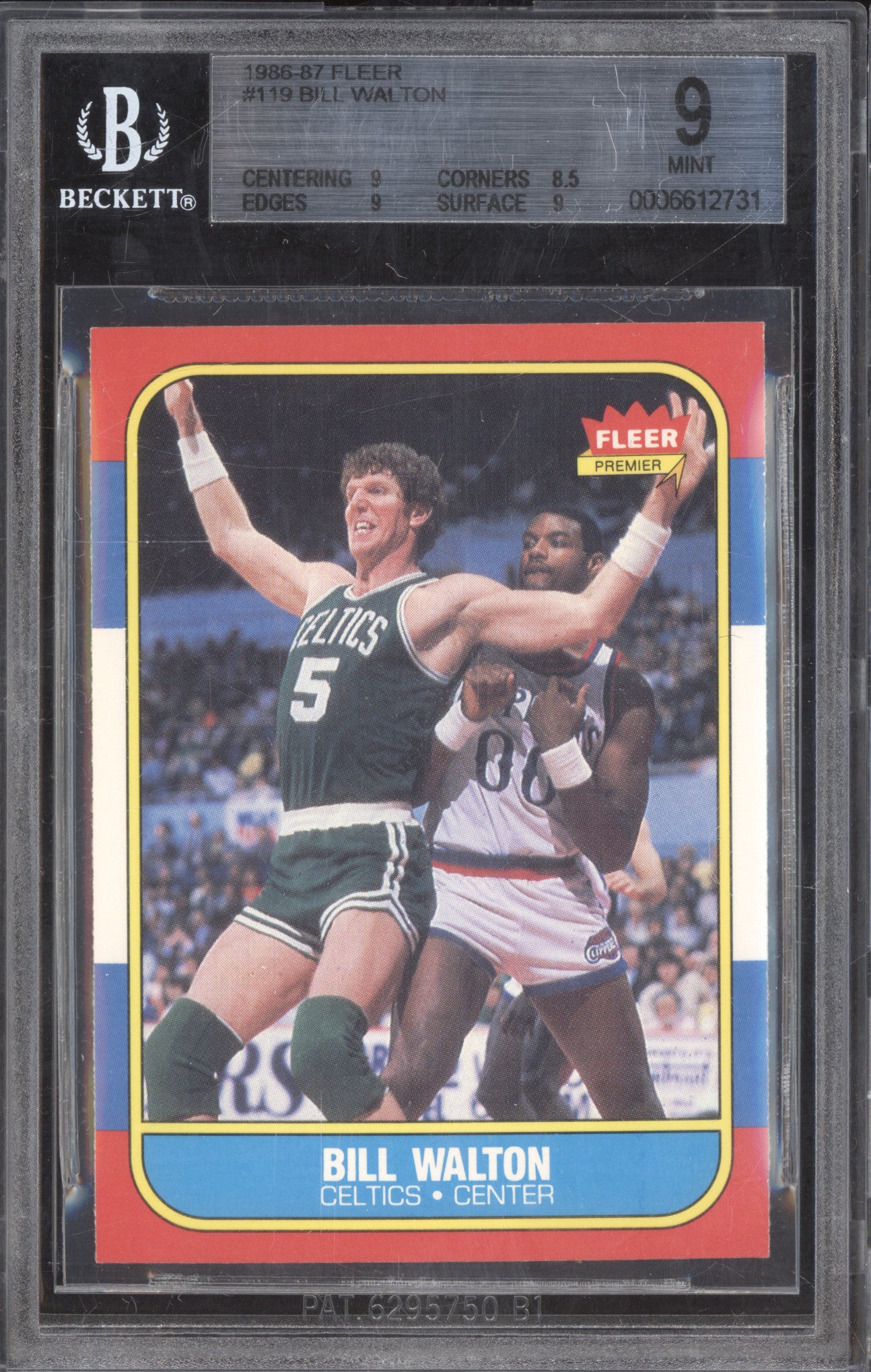 Bill Walton 1986-87 Fleer 119 BGS 9