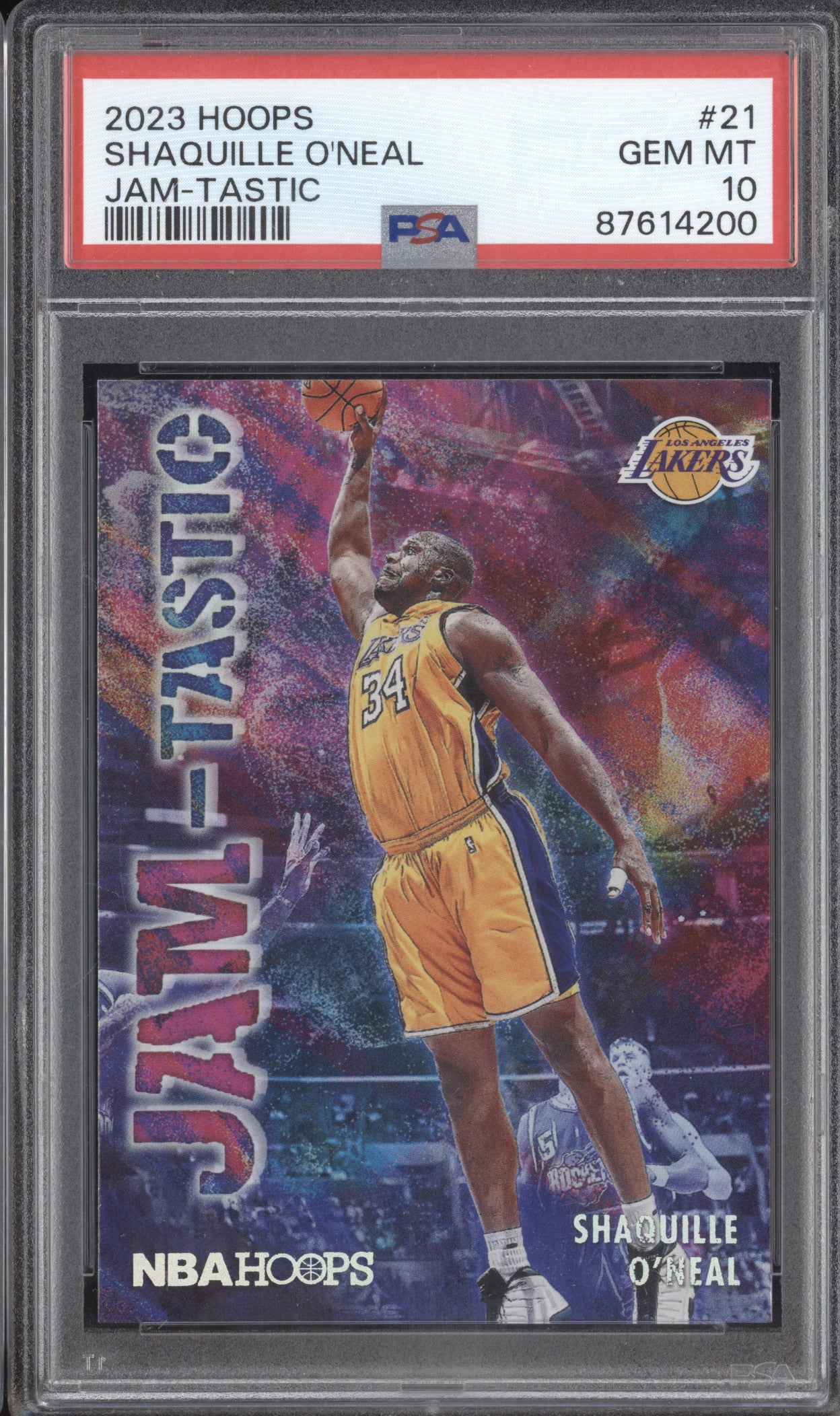 Shaquille O'Neal 2023-24 Panini Hoops 21 Jam-Tastic PSA 10