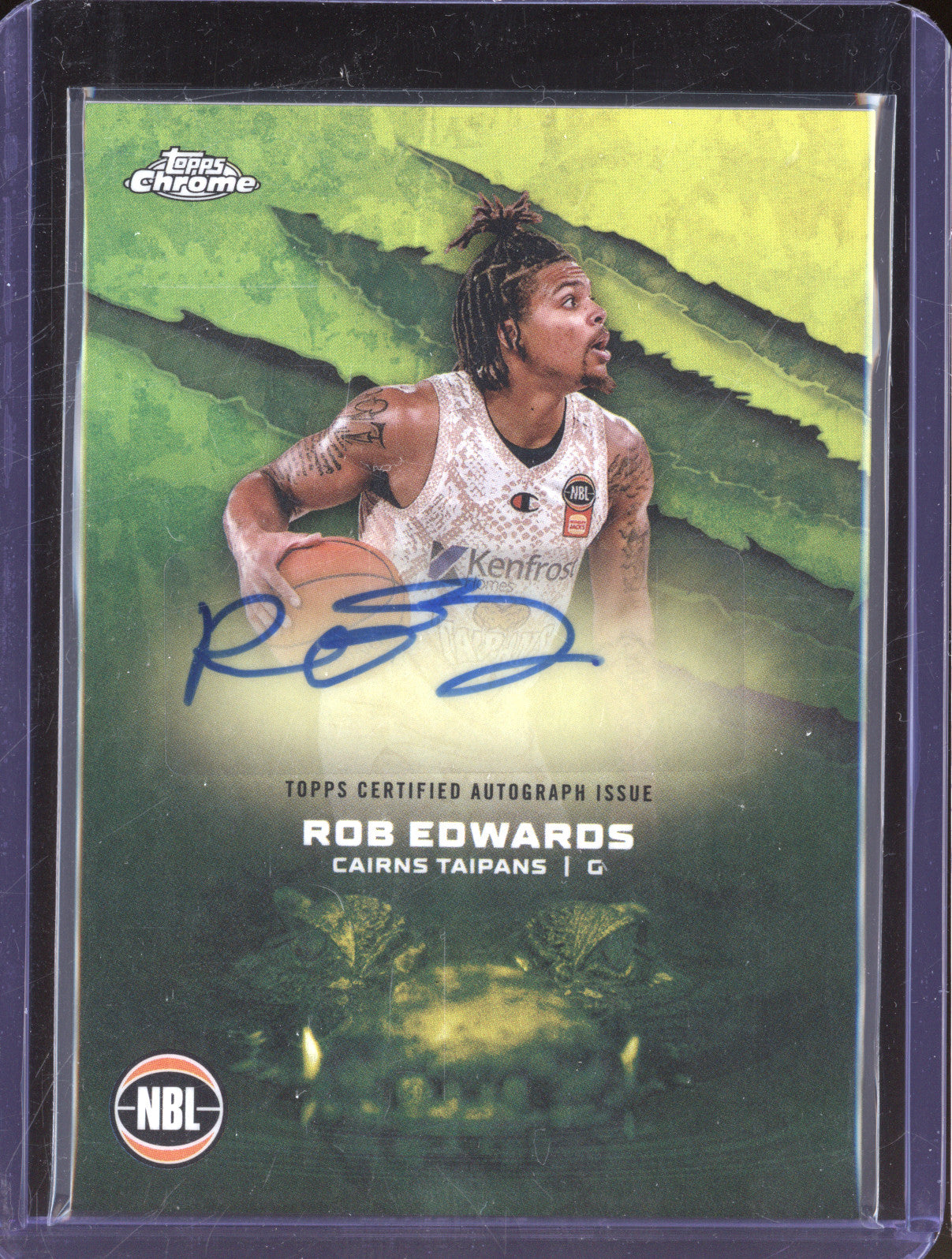 Rob Edwards 2024 Topps Chrome NBL A-RE Autograph