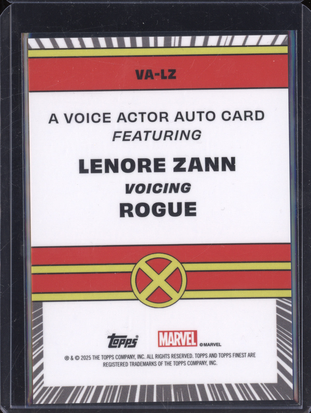 Lenore Zann 2025 Topps Finest X-Men 97 VA-LZ Voice Actor Auto
