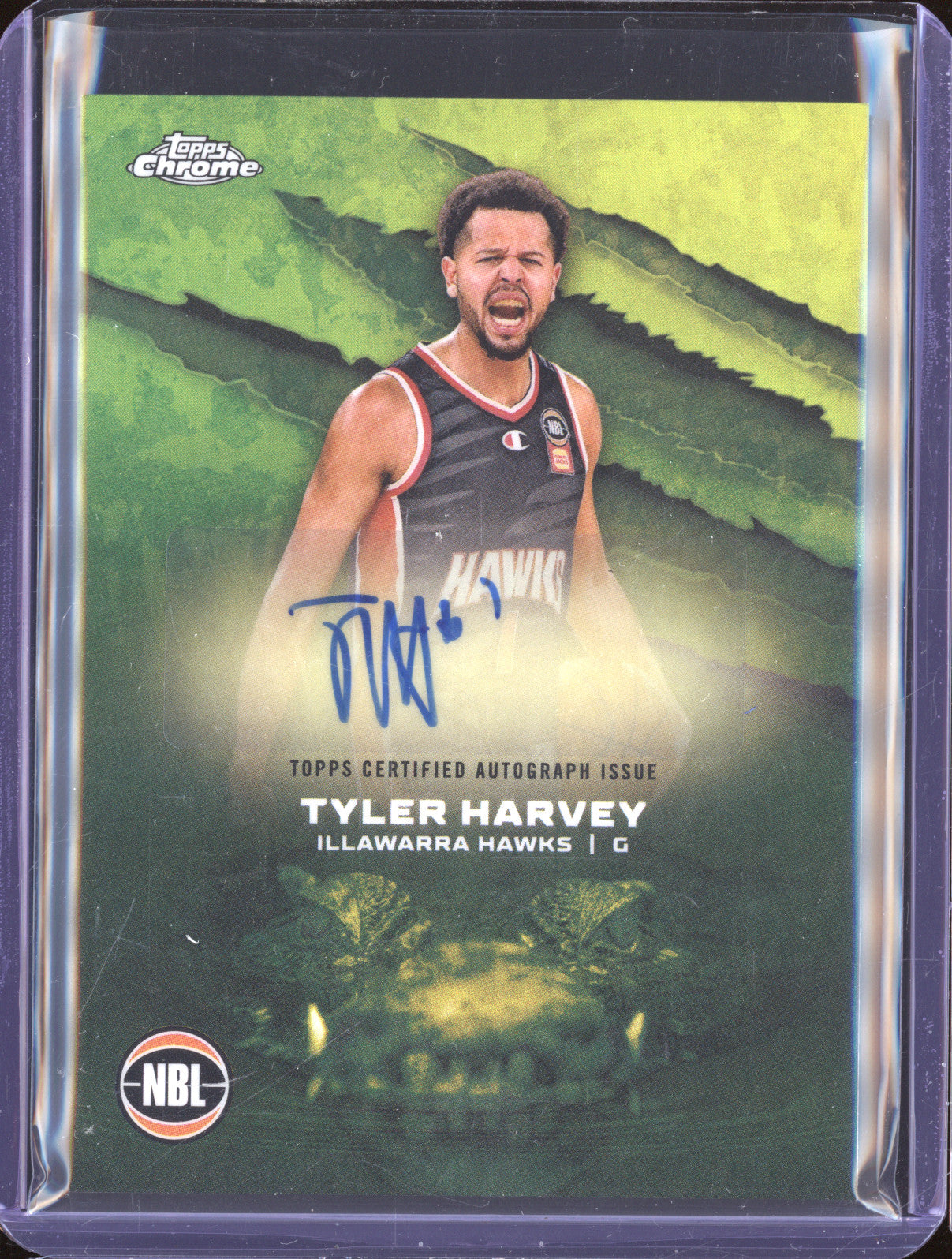 Tyler Harvey 2024 Topps Chrome NBL A-TH Autograph