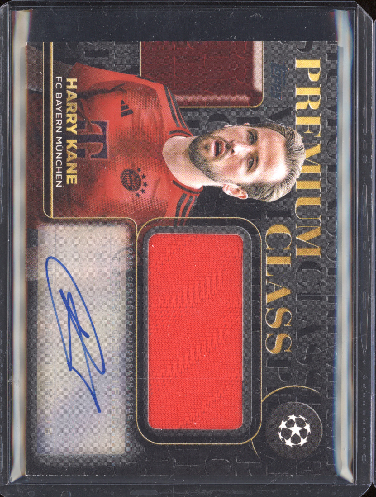 Harry Kane 2025 Topps UEFA Club Competitions PAR-HK Premium Class Auto Relic /10