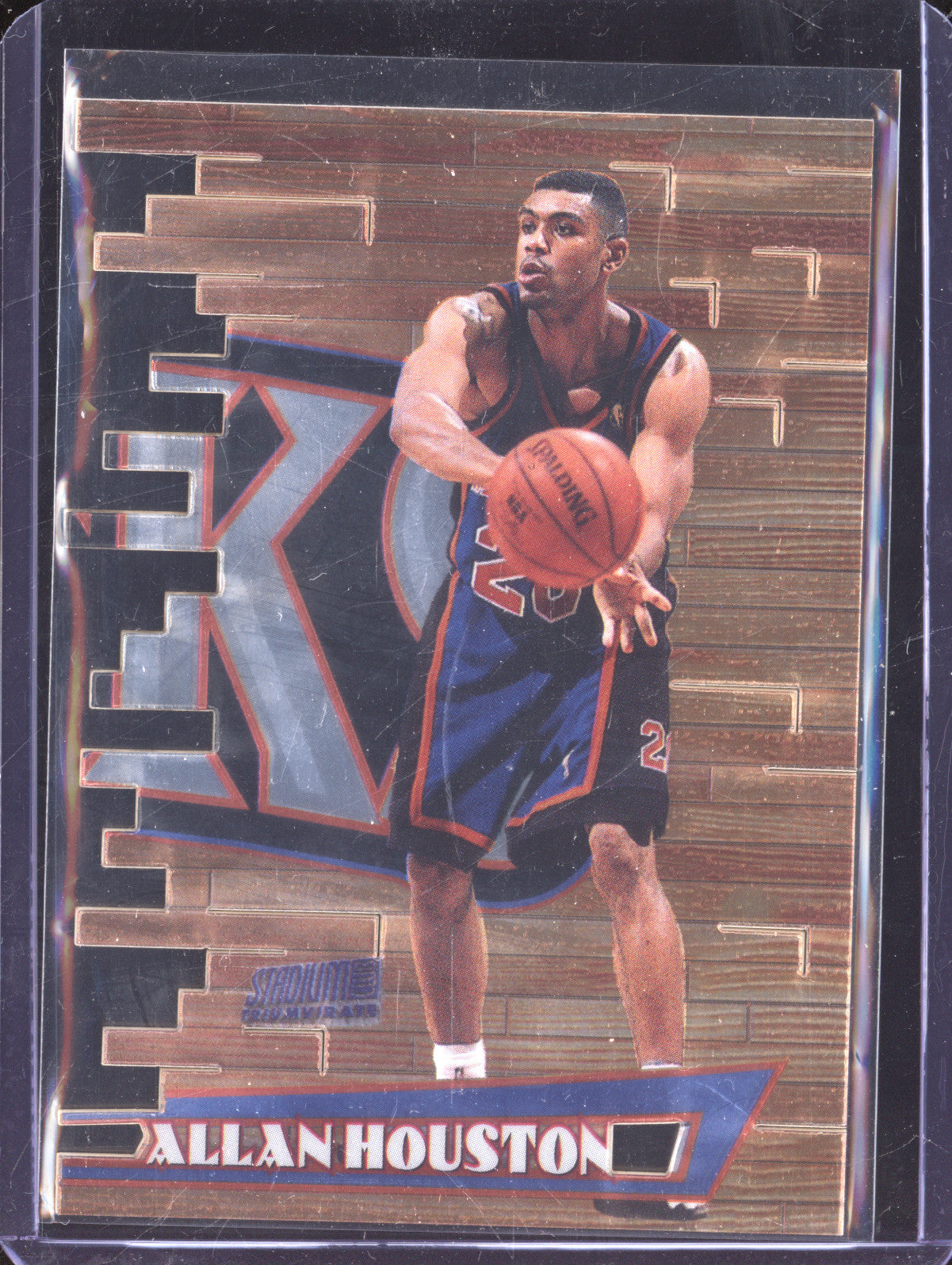 Allan Houston 1997-98 Topps Stadium Club Triumvirate T8C