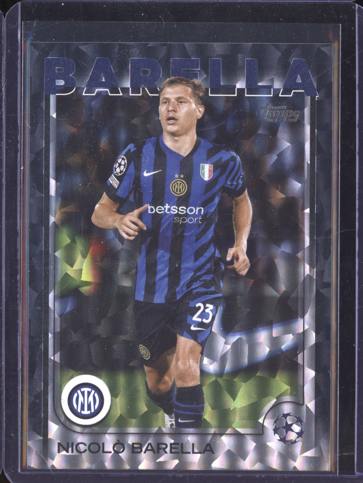Nicolo Barella 2024-25 Topps UCC 23 Black Icy 6/10