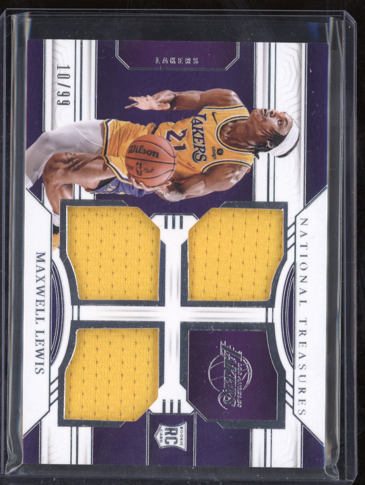 Maxwell Lewis 2023-24 Panini NT RTM-LEW Rookie Triple Materials RC 10/99