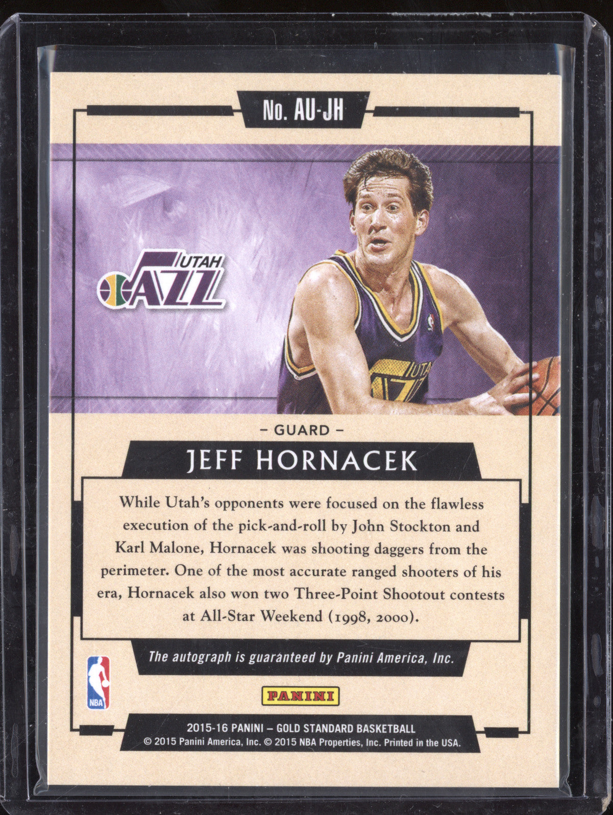 Jeff Hornacek 2015-16 Panini Gold Standard AU-JH AU Auto 56/79
