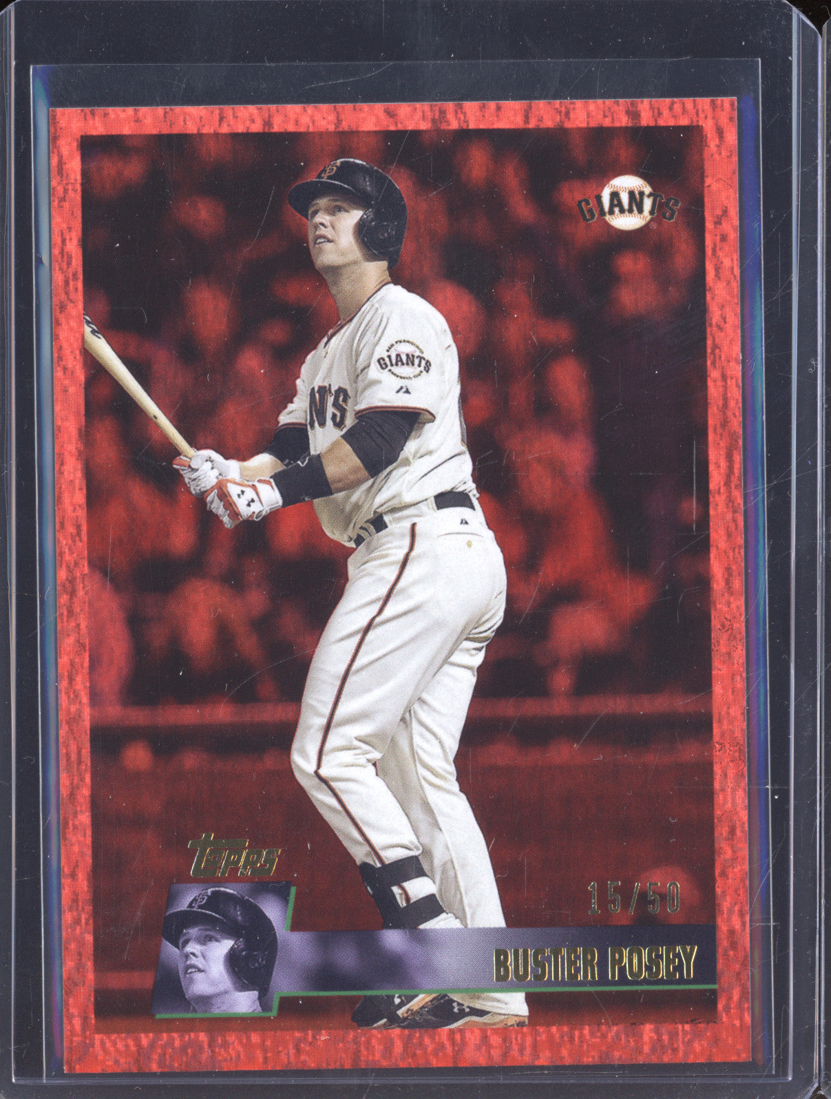 Buster Posey 2025 Topps Archives 181 Red Hot Foilboard /50