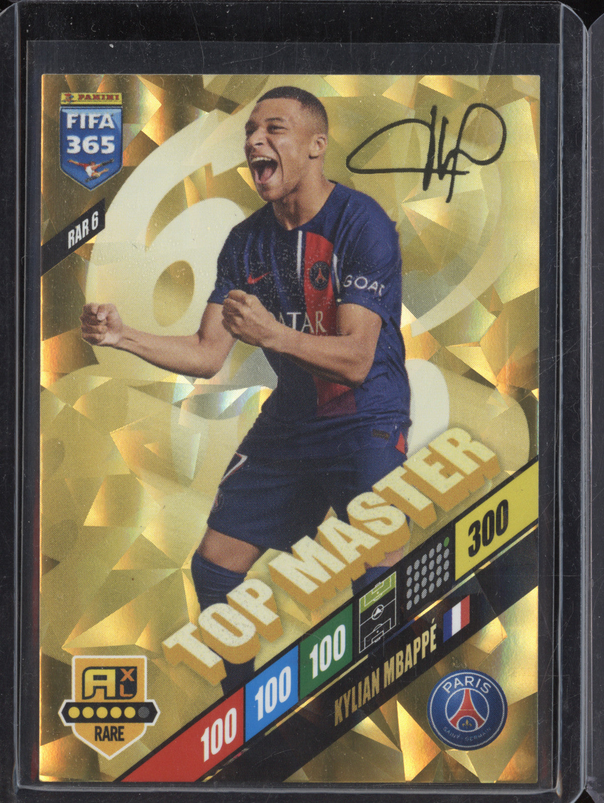 Kylian Mbappe 2024 Panini FIFA 365 Adrenalyn RAR 6 Top Master