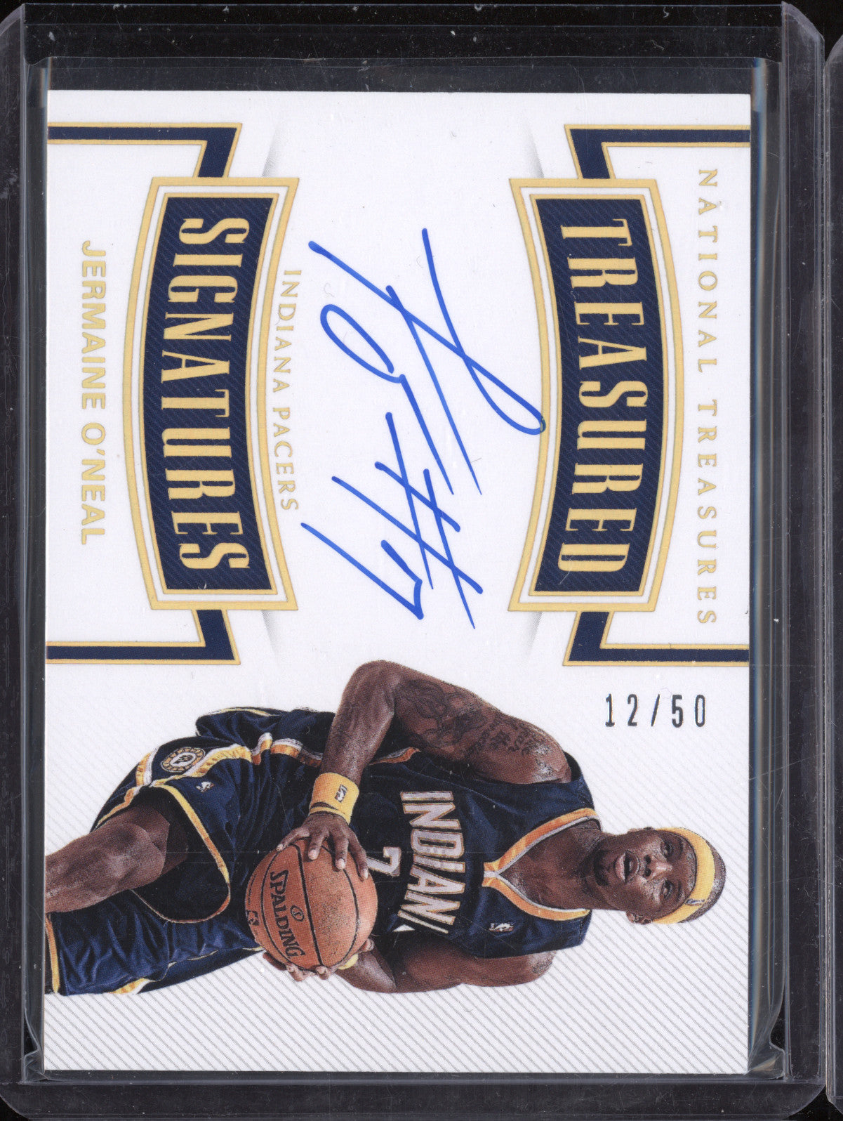 Jermaine O'Neal 2017-18 Panini NT TS-JON Treasured Signatures 12/50