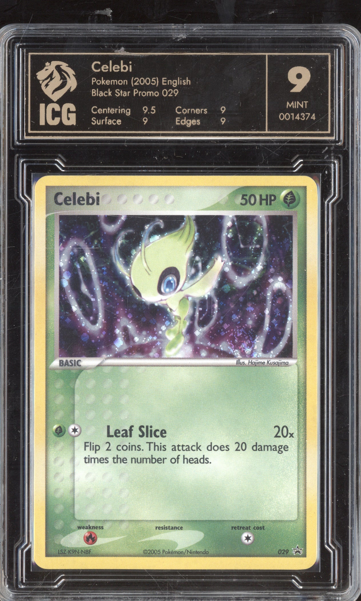 Celebi 2005 Pokemon Nintendo Promos 29 Black Star Promo Holo ICG 9