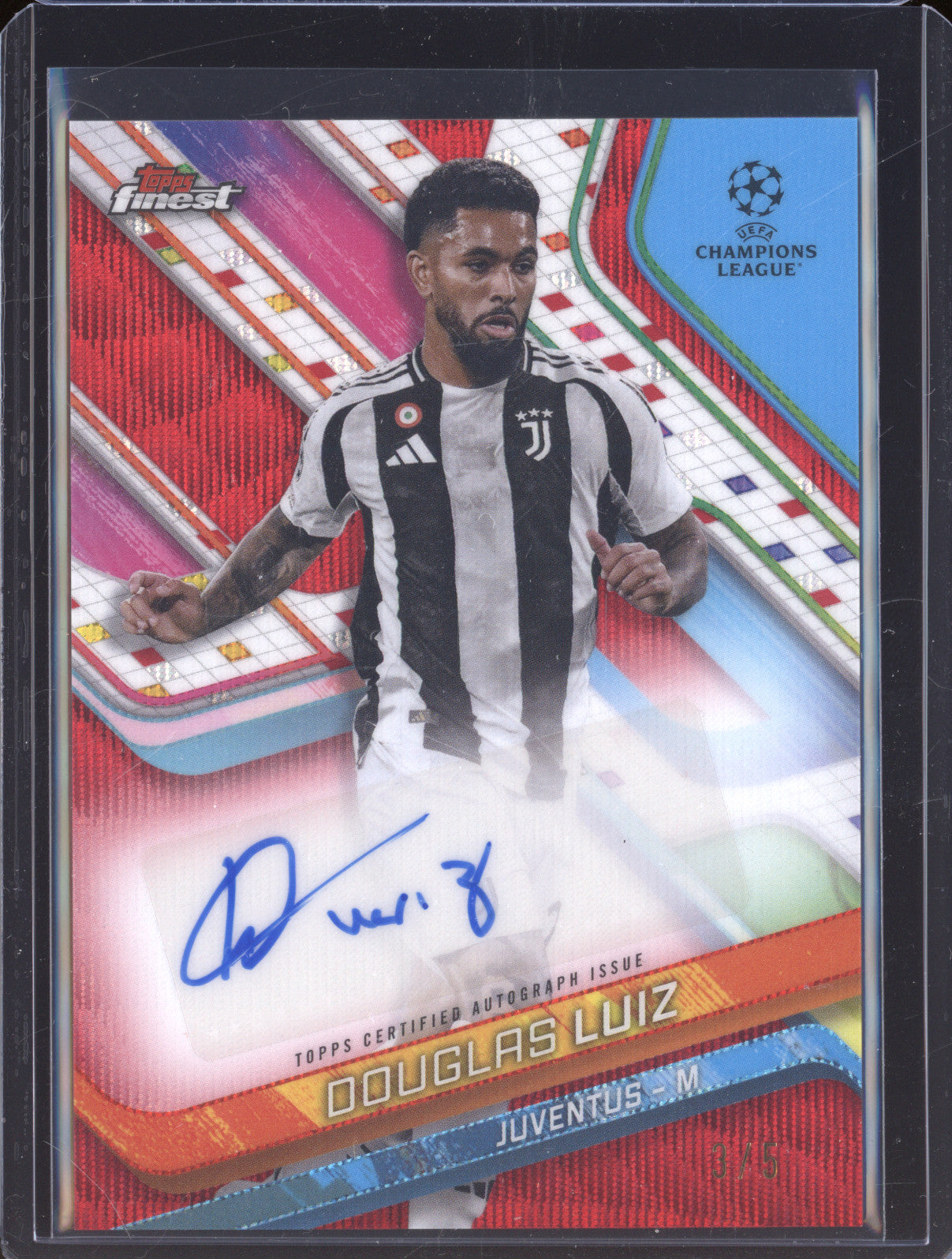 2024-25 Topps Finest Champions League BR-DL Douglas Luiz Auto 3/5
