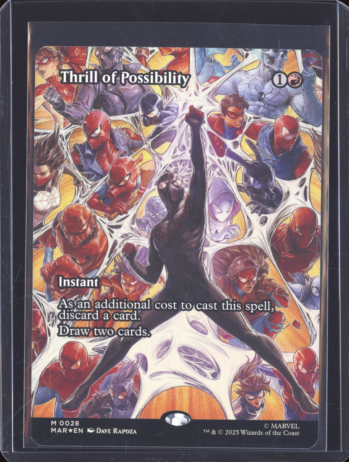 2025 MTG Marvel Universe M 0028 Thrill of Possibility Foil Borderless