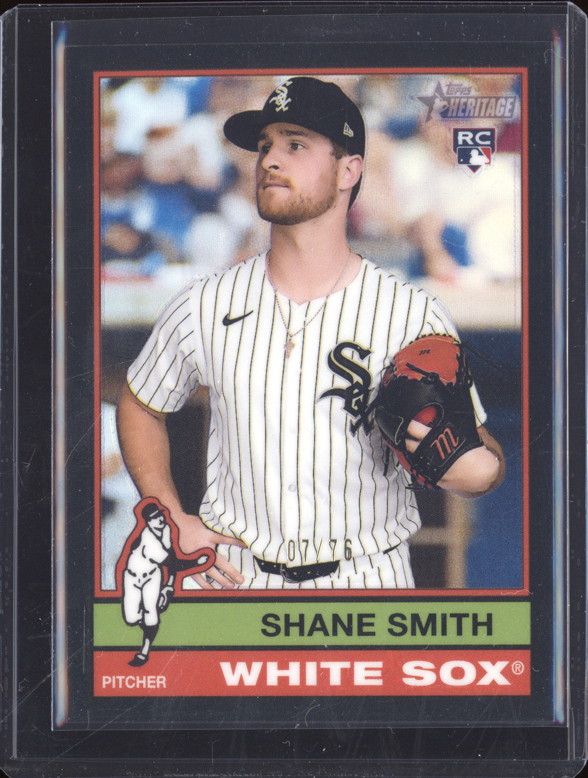 Shane Smith 2025 Topps Heritage High Number 587 Black Refractor RC