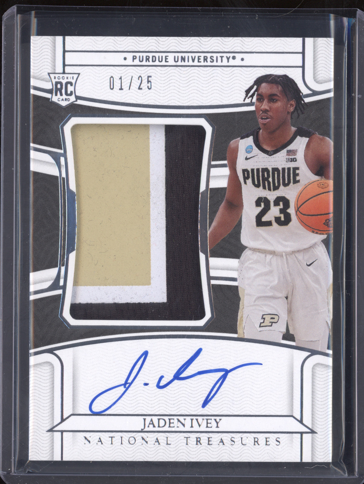 Jaden Ivey 2022 Panini NT Collegiate 36 College Materials Signatures RC 1/25