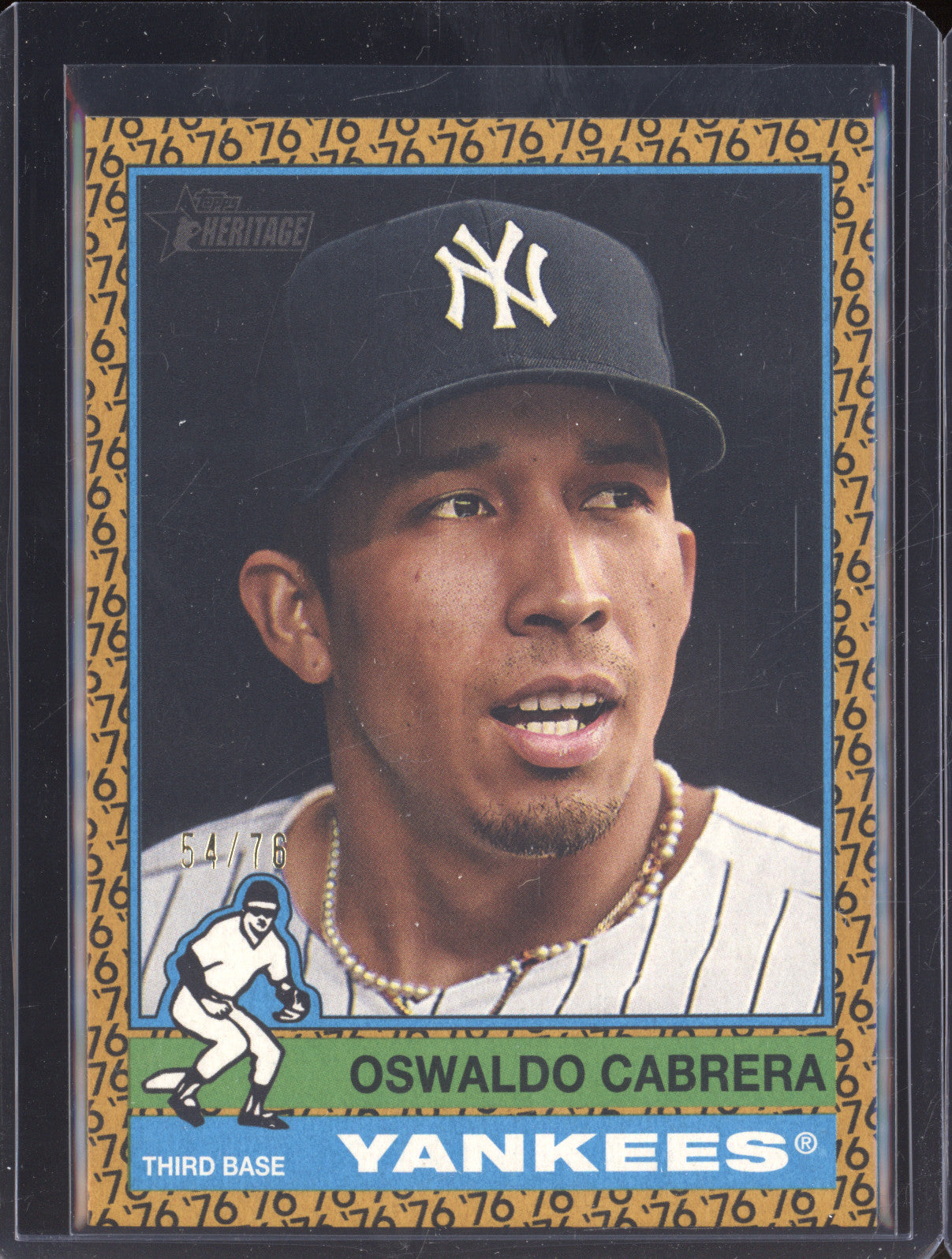 Oswaldo Cabrera 2025 Topps Heritage Color Of The Year /76