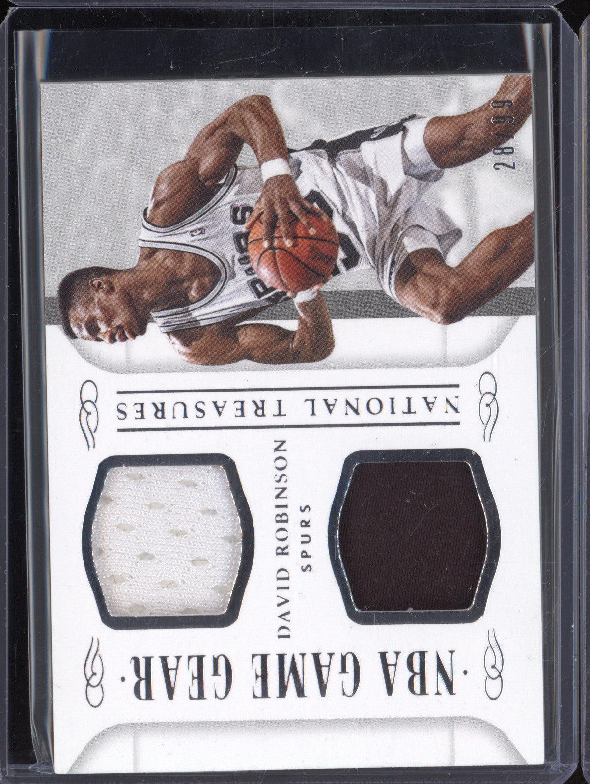 David Robinson 2014-15 Panini National Treasures GGD-DR NBA Game Gear 28/99