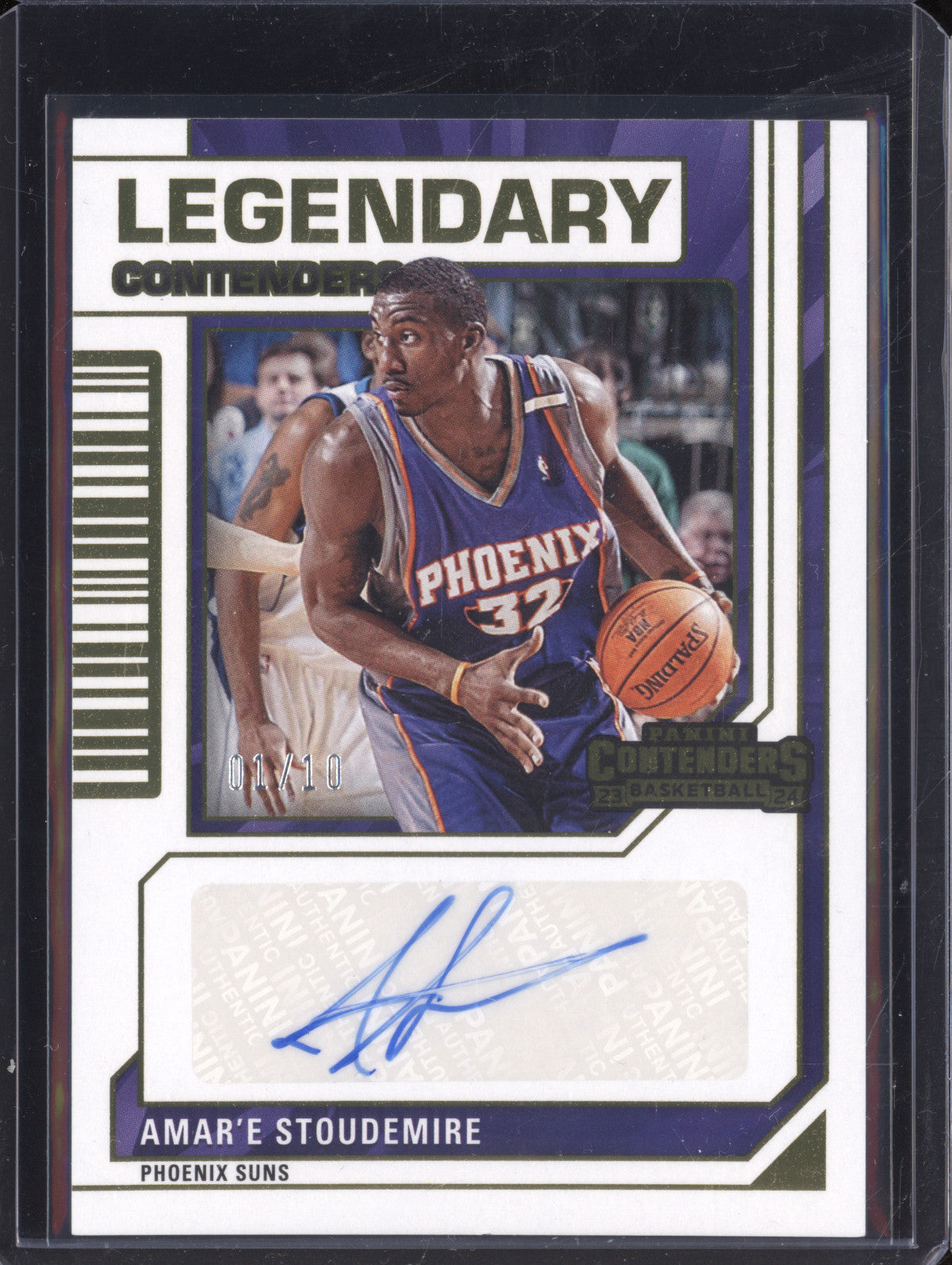 Amar'e Stoudemire 2023-24 Panini Contenders Legendary Contenders Auto Gold 1/10