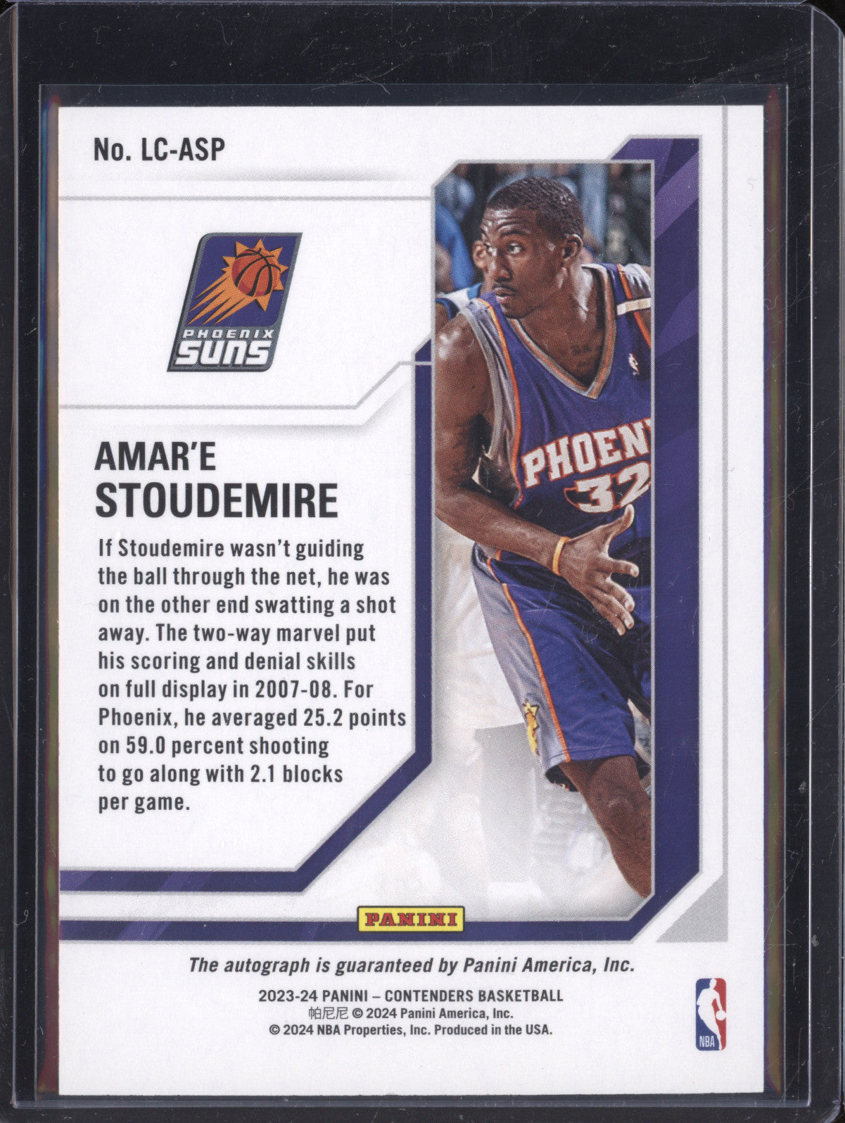 Amar'e Stoudemire 2023-24 Panini Contenders Legendary Contenders Auto Gold 1/10