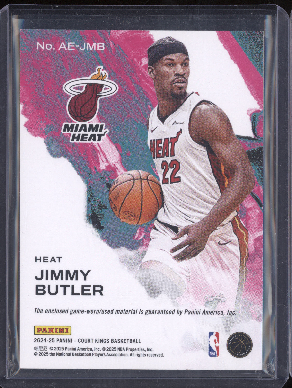 Jimmy Butler 2024-25 Panini Court Kings AE-JMB Artistic Endeavors