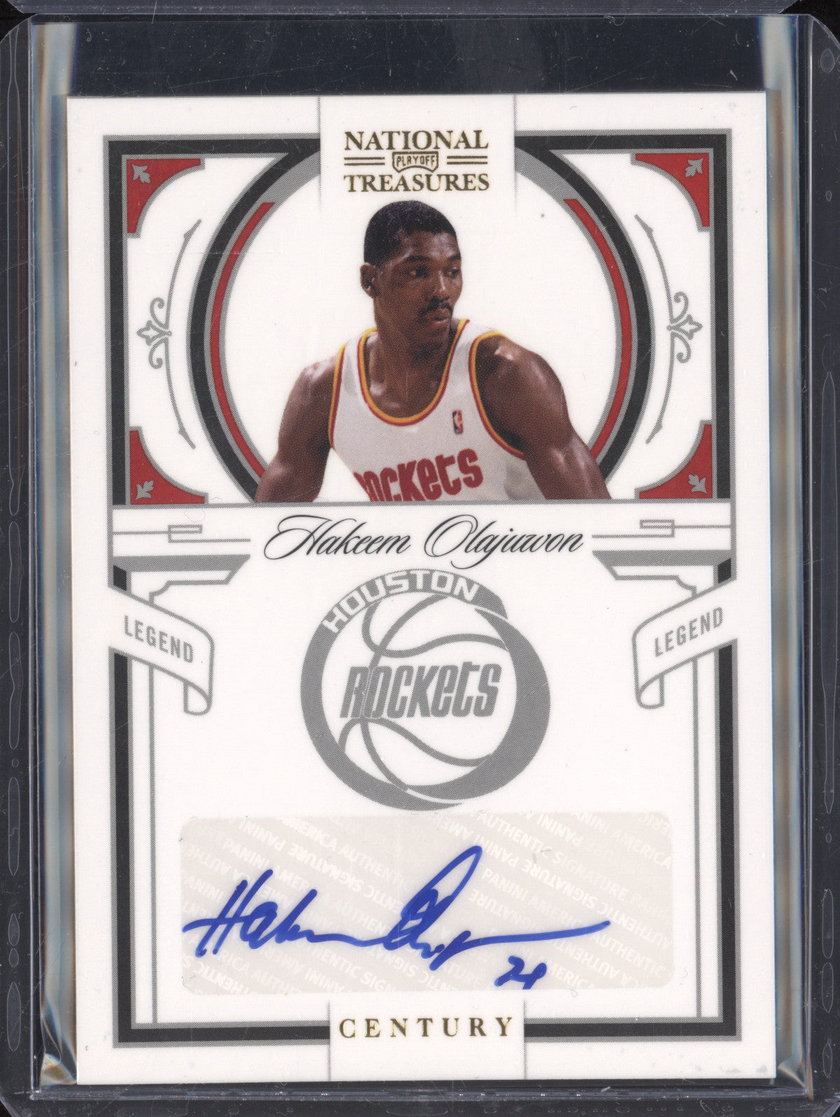 Hakeem Olajuwon 2010 Panini National Treasures 162 Legend Auto 25/25