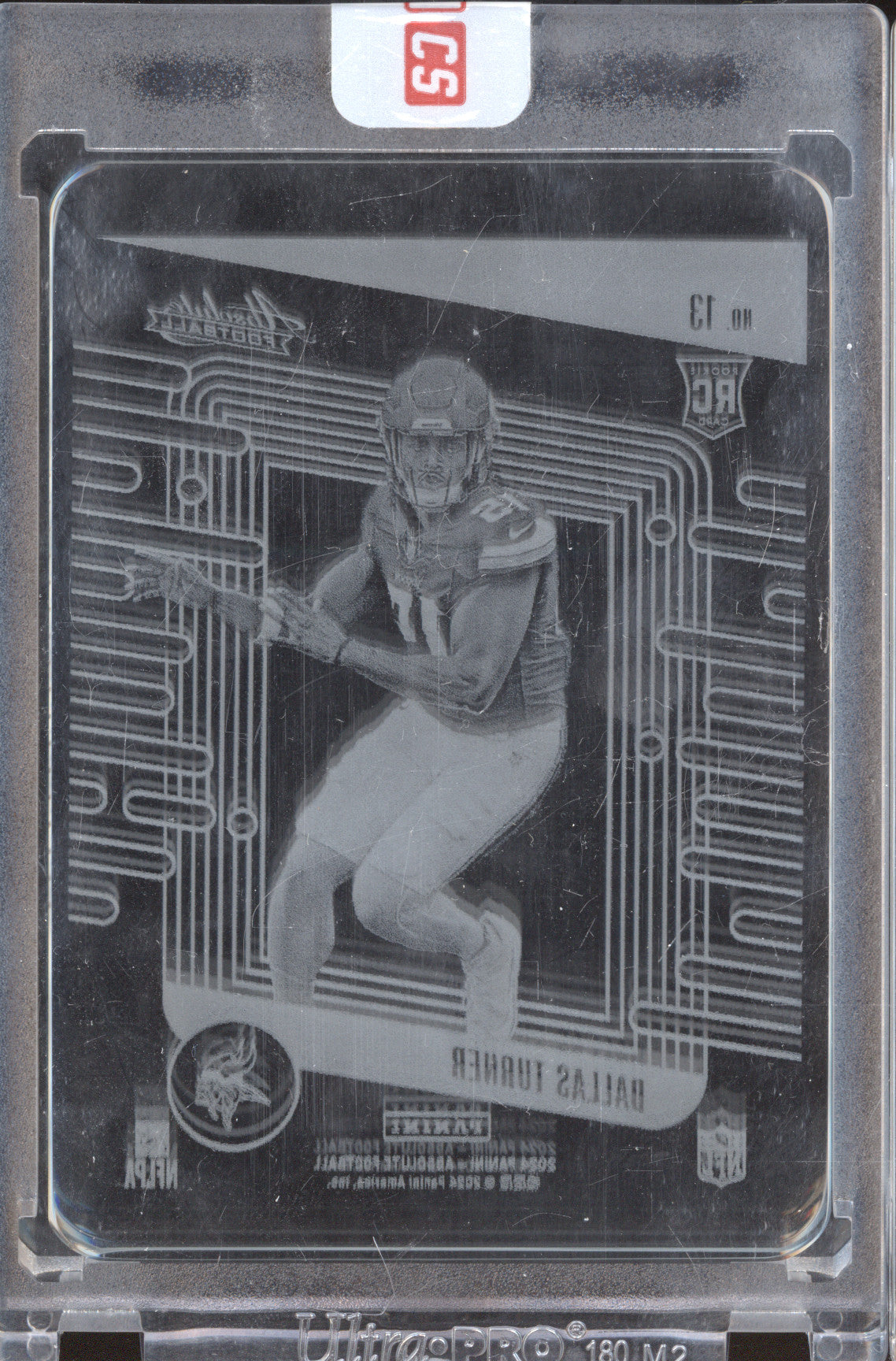 Dallas Turner 2024 Panini Absolute 13 Glass RC