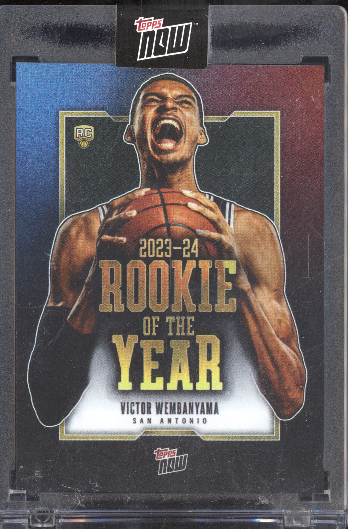 Victor Wembanyama 2024 Topps Now VW-6 Rookie of the Year RC