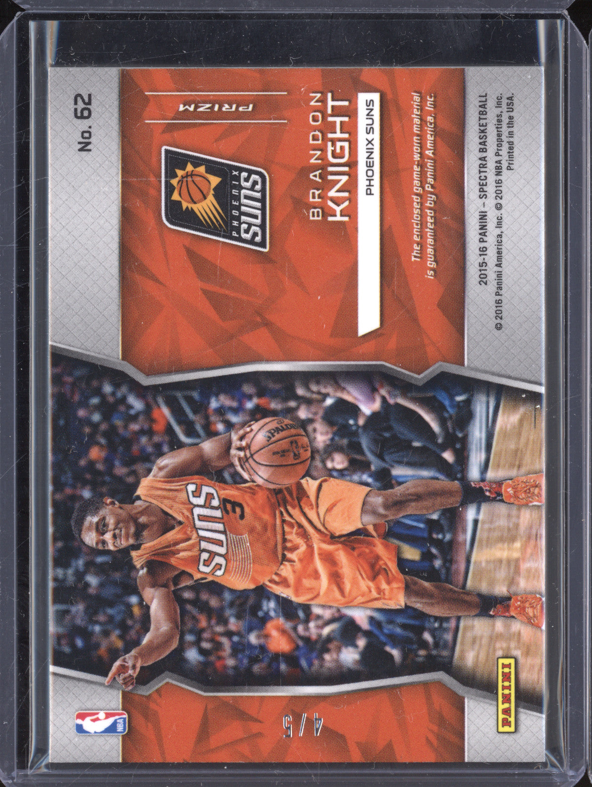 Brandon Knight 2015-16 Panini Spectra 62 Franchise Fabrics Green 4/5