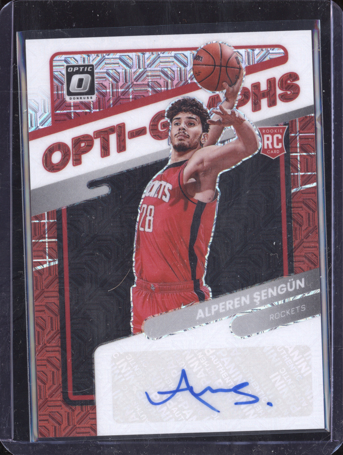 Alperen Sengun 2021-22 Panini Donruss Optic OG-ASG Opti-Graphs Auto Choice RC