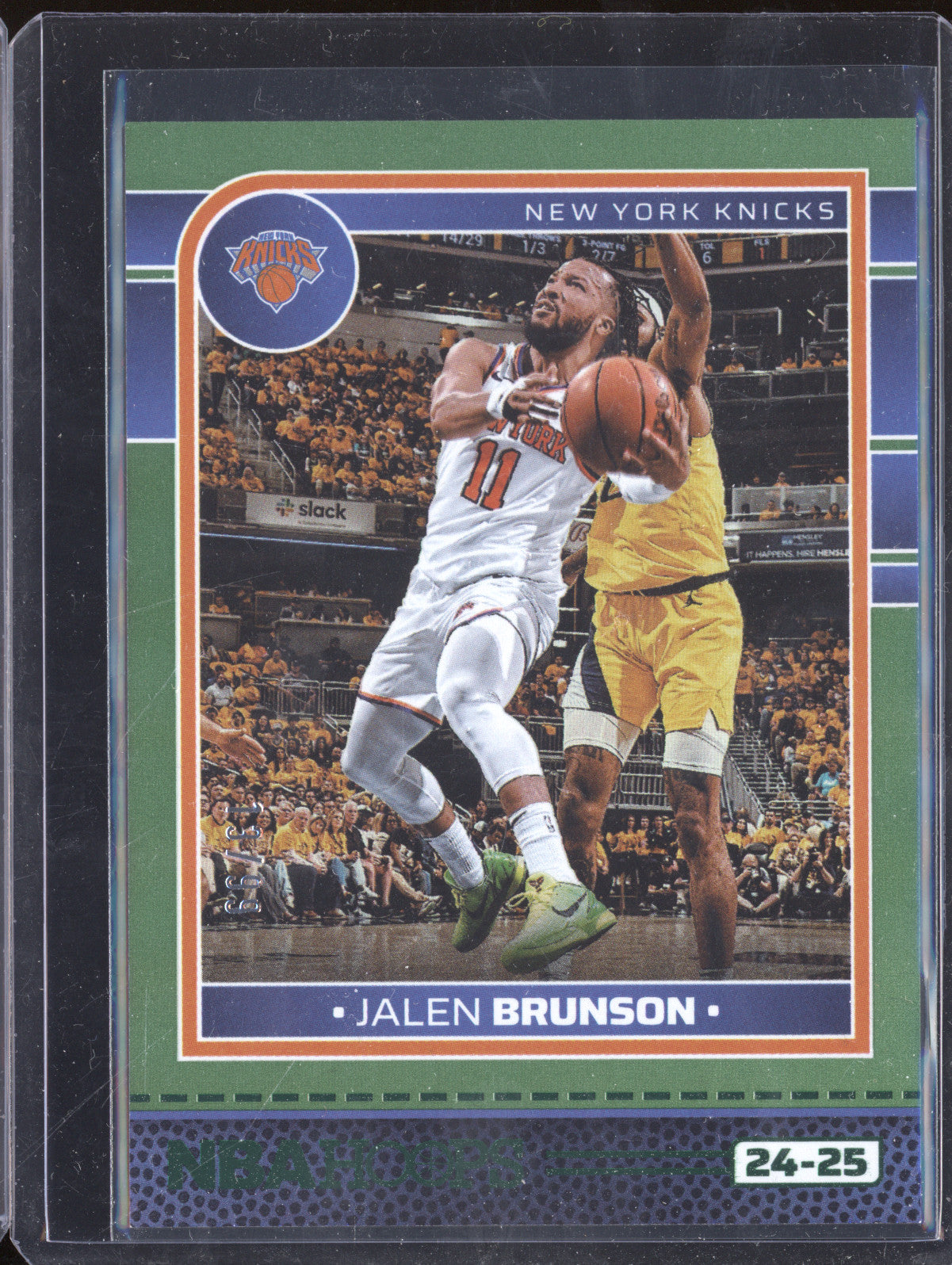 Jalen Brunson 2024-25 Panini Hoops 186 Green Wave 13/99