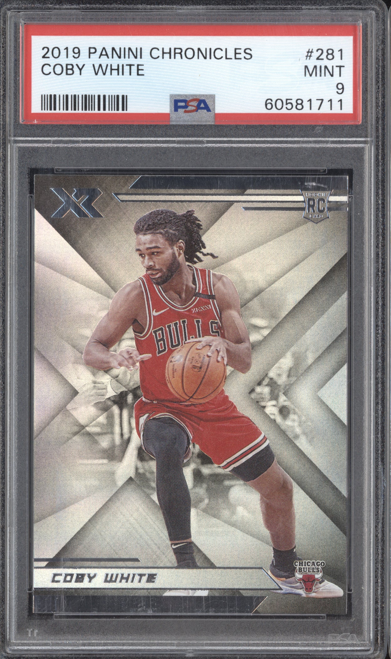Coby White 2019-20 Panini Chronicles 281 RC PSA 9