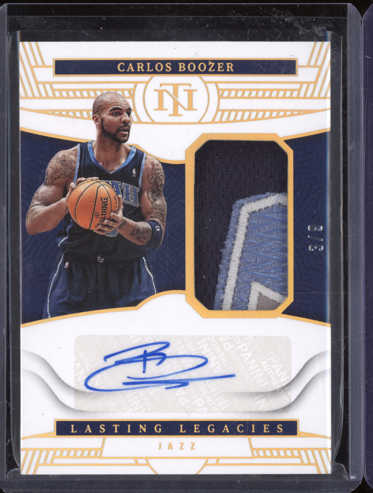 Carlos Boozer Panini National Treasures LL-CBZ Lasting Legacies Patch Auto /9