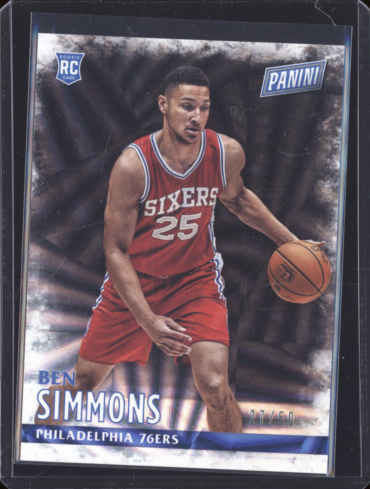 2016 Panini Ben Simmons 7 Black Friday Rookie /50