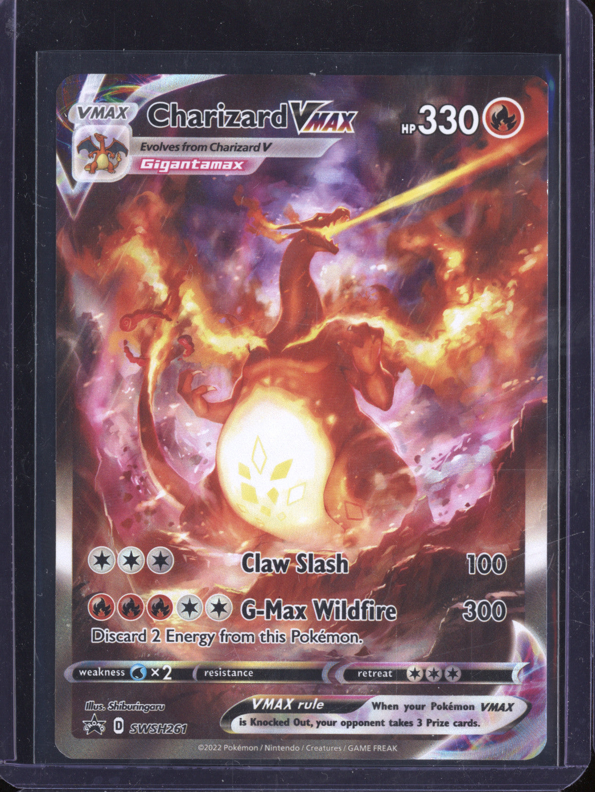 Charizard VMax 2022 Pokemon Sword & Shield Promos SWSH261 Full Art