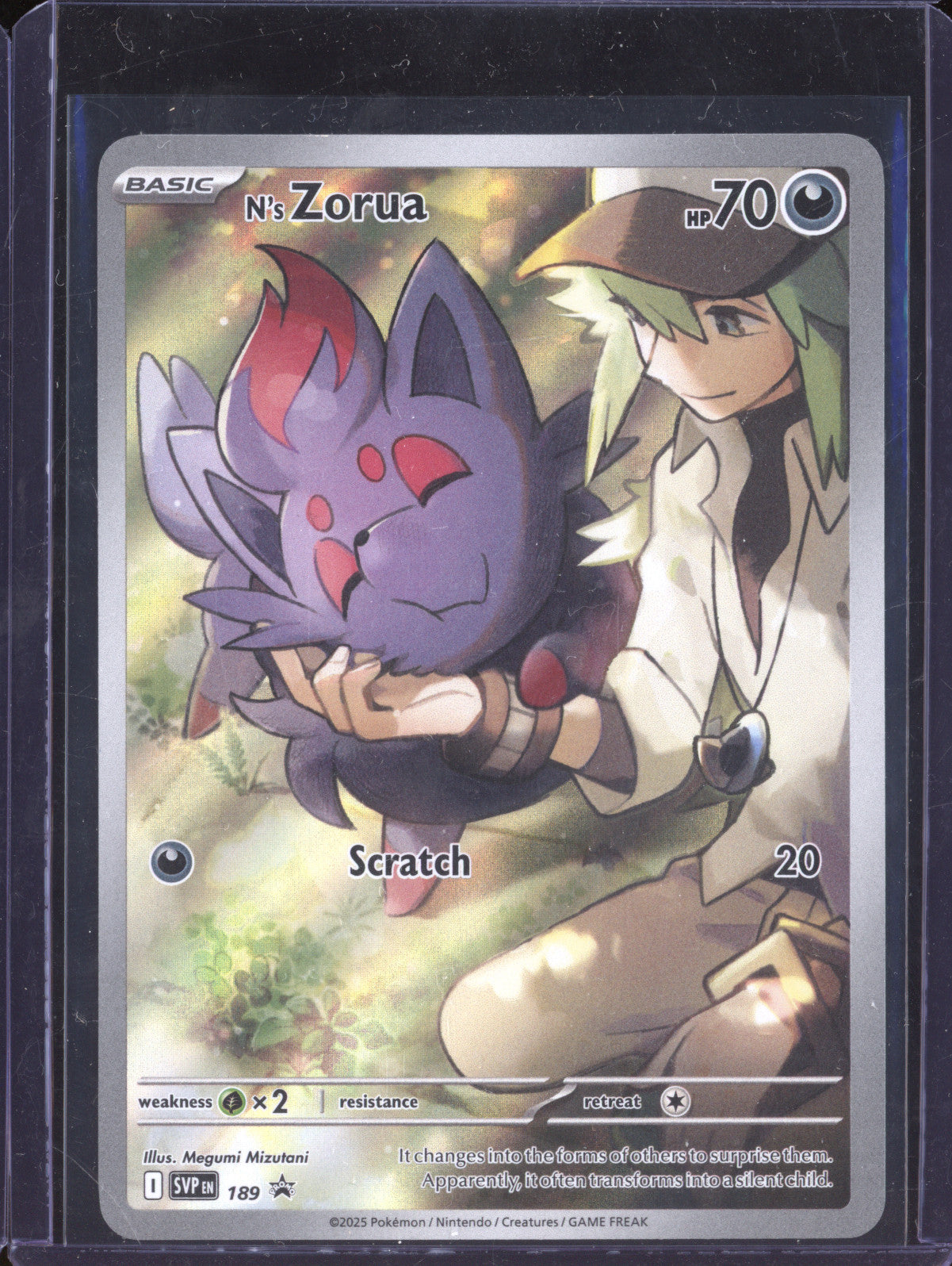 N's Zorua 2025 Pokemon Scarlet & Violet Promos 189 Illustration Rare