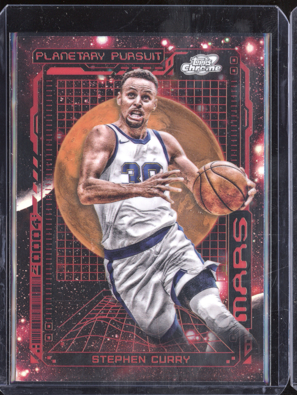 Stephen Curry 2023-24 Topps Cosmic Chrome PPMA-2 Planetary Pursuit Mars