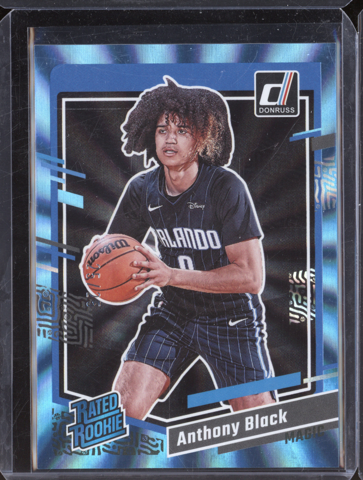 Anthony Black 2023-24 Panini Donruss 202 Holo Light Blue Laser RC 25/25