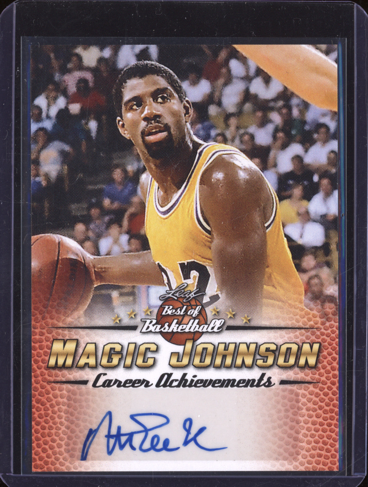 Magic Johnson 2016 Leaf BBCAA-MJ5 Best of Basketball Career Achievements Auto