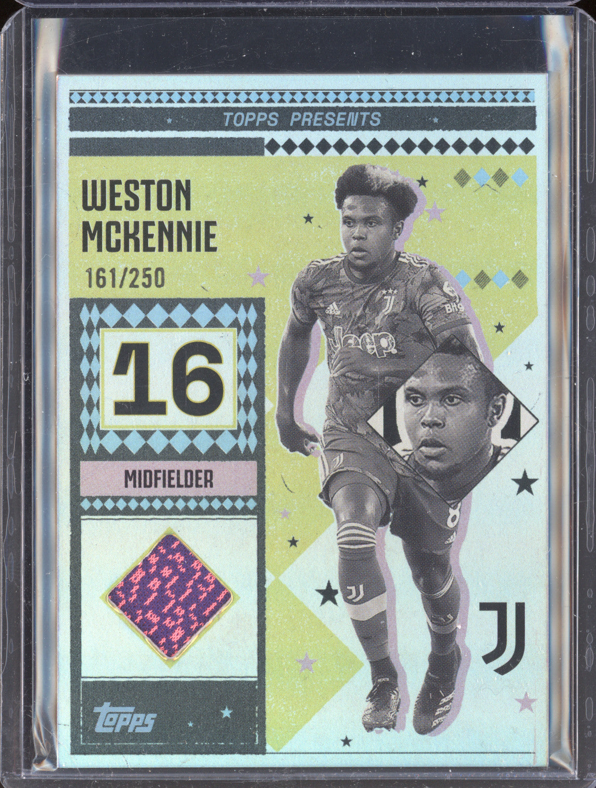 Weston Mckennie 2024-25 Topps Team Set Juventus FC LR-WM Vintage Lady Relic /250