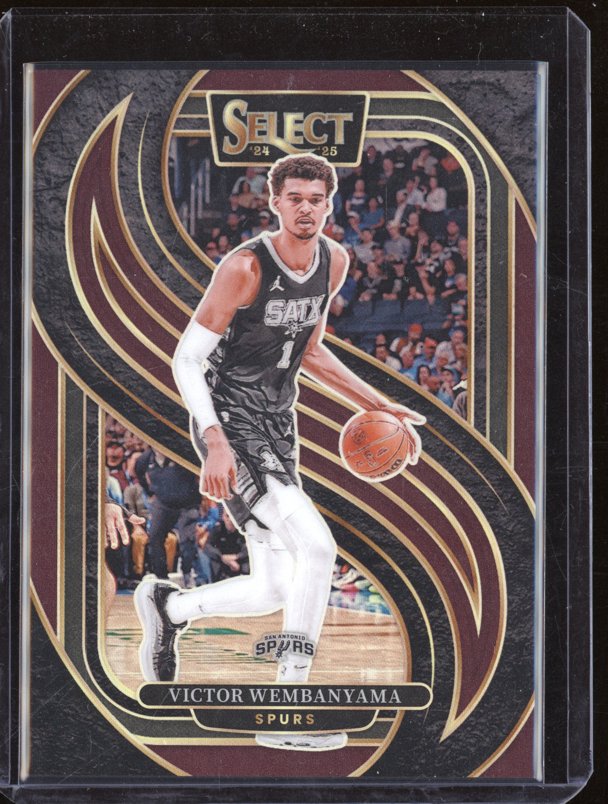 Victor Wembanyama 2024-25 Panini Select 102 Maroon 147/175