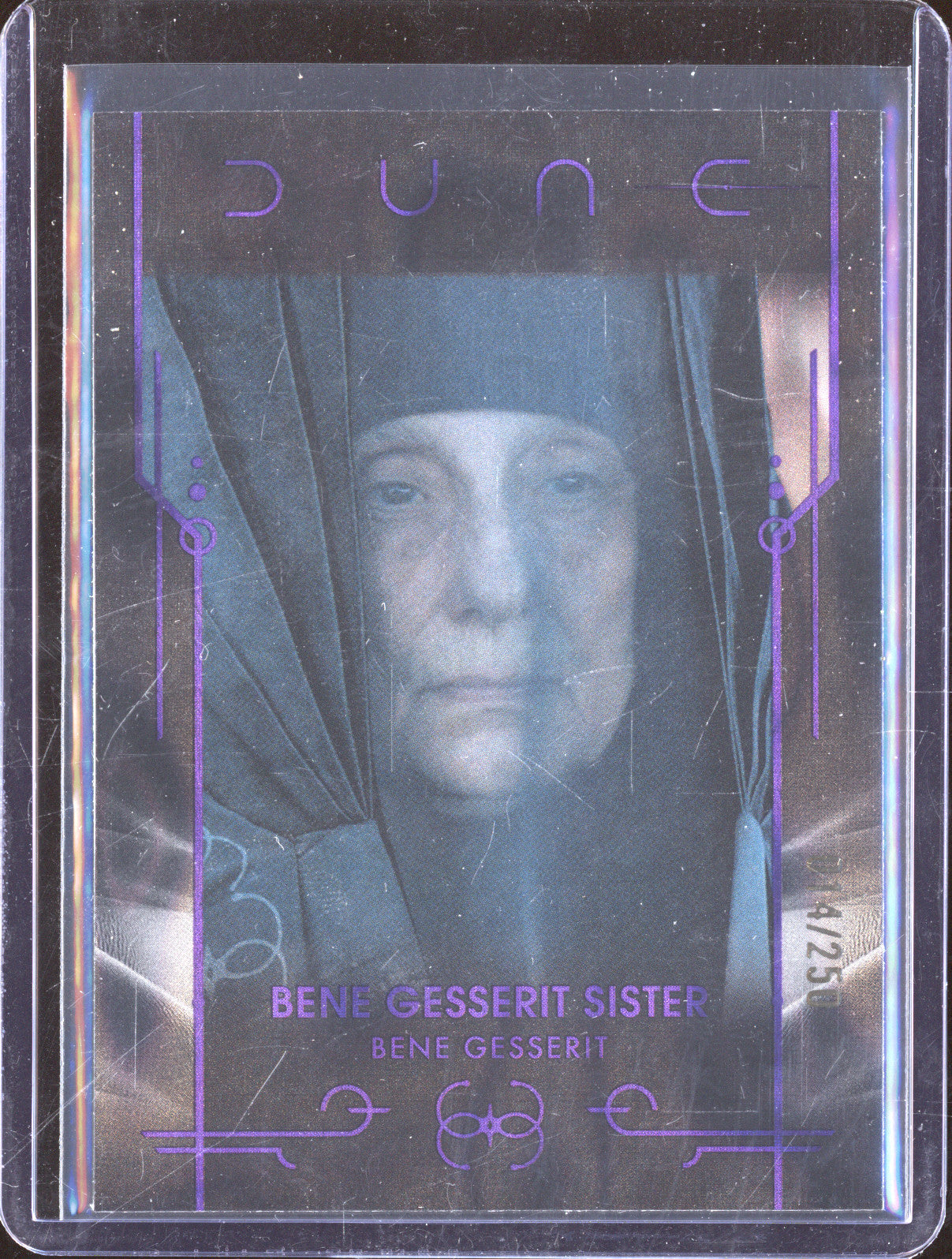 2024 Topps Chrome Dune 19 Bene Gesserit Sister Purple Lava Refractor /250