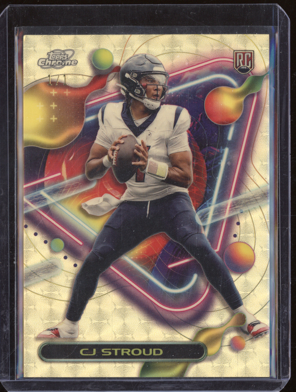 CJ Stroud 2023 Topps Cosmic Chrome 252 Superfractor RC 1/1