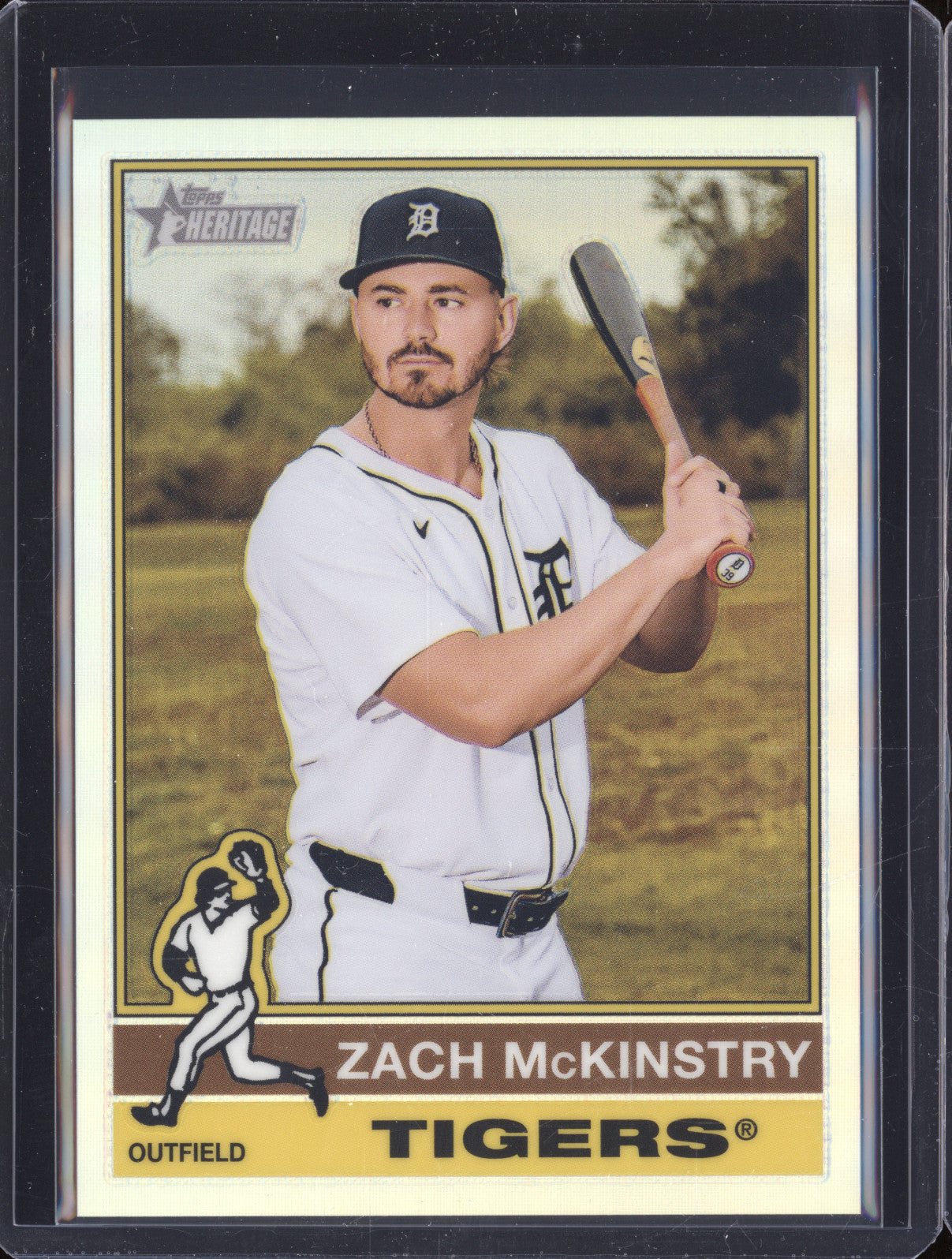 Zach McKinstry 2025 Topps Heritage 591 Refractor