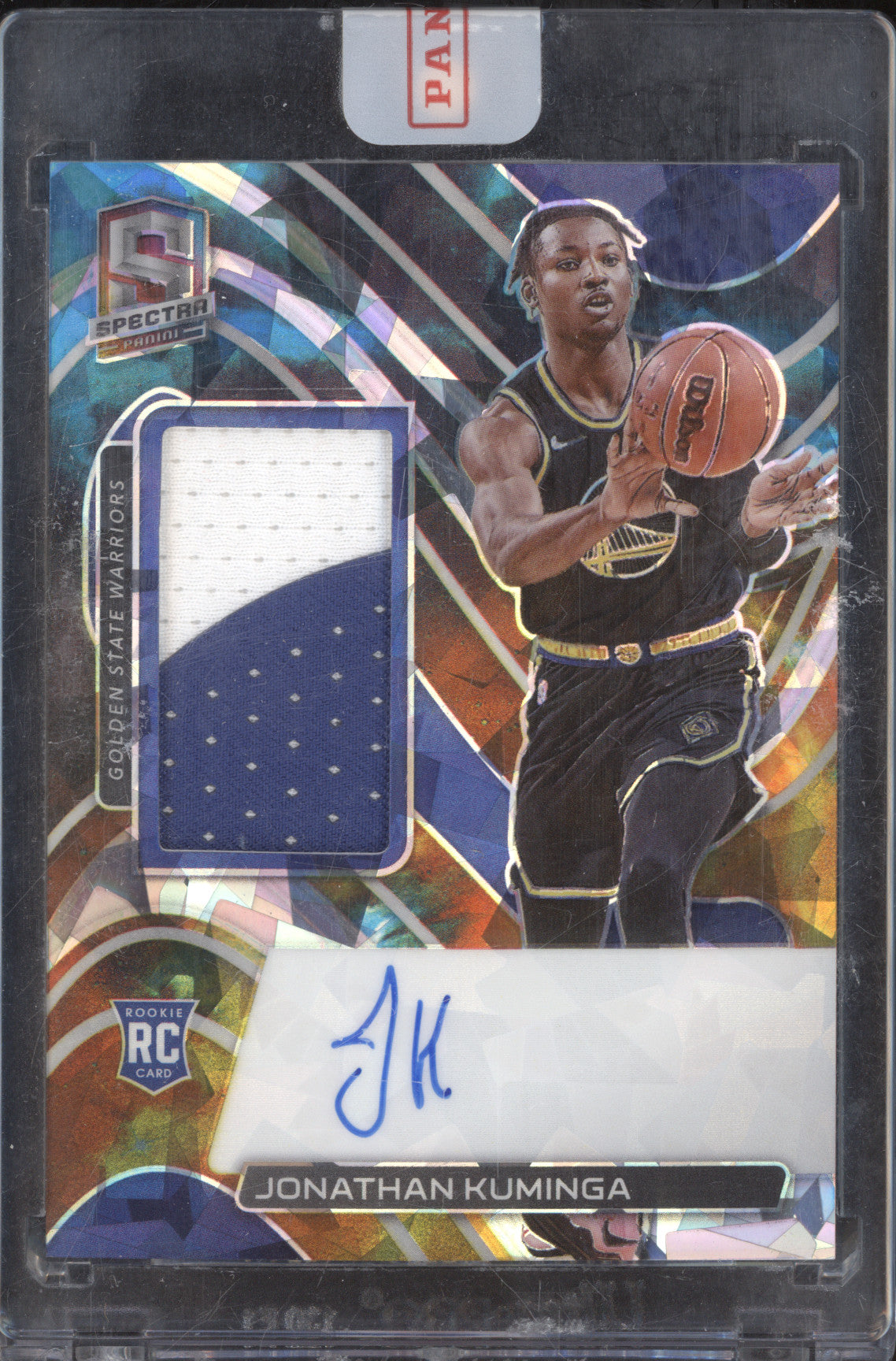 Jonathan Kuminga 2021-22 Panini Spectra 181 Rookie jersey Auto Astral RC 33/35