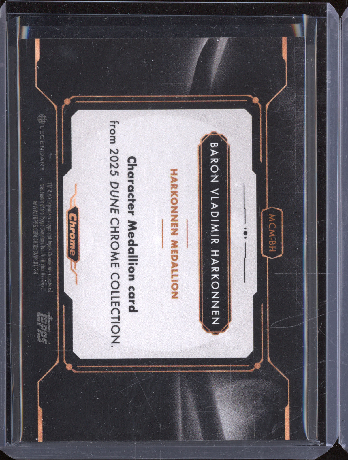 2024 Topps Chrome Dune MCM-BH Baron Vladimir Harkonnen Medallion Card