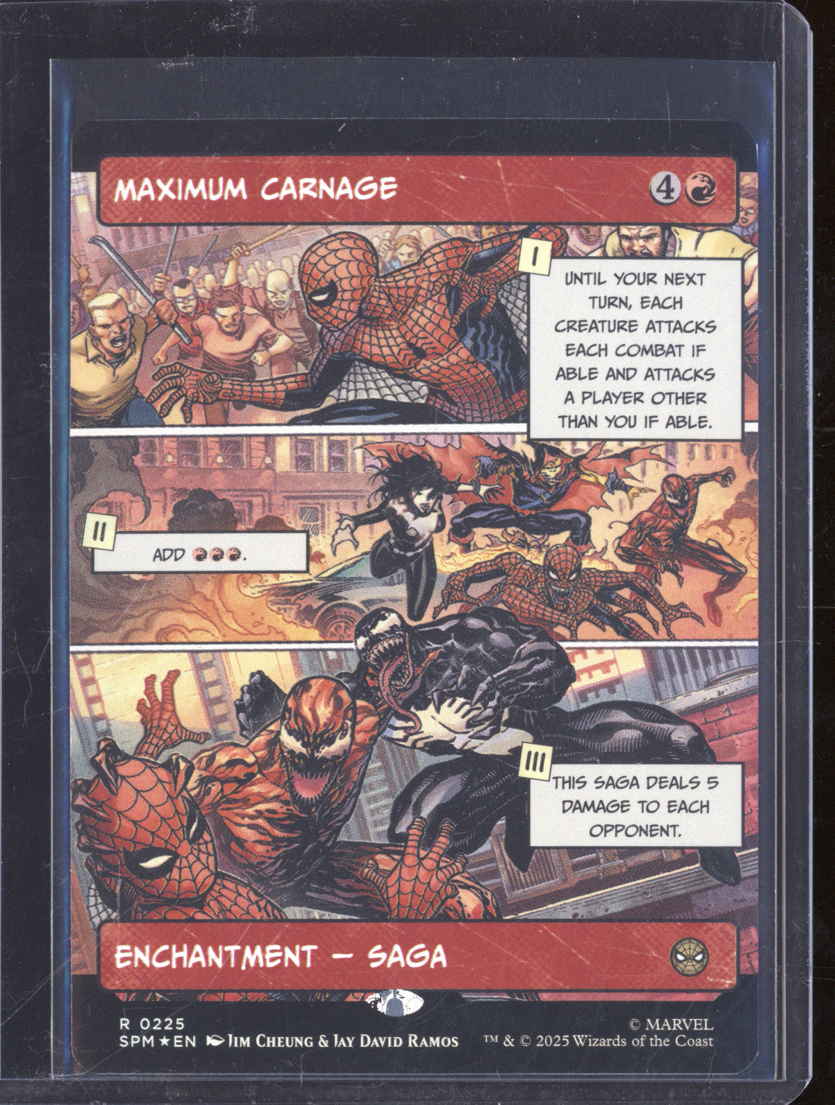 2025 MTG Marvel Spider-Man 0225 Maximum Carnage Borderless Foil