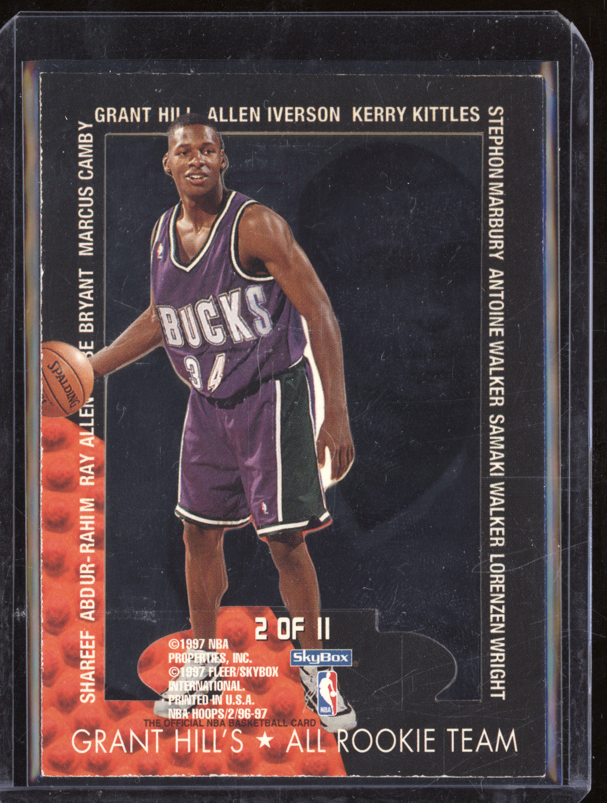 Ray Allen 1996-97 Hoops 2 Grant Hill's All Rookie Team RC