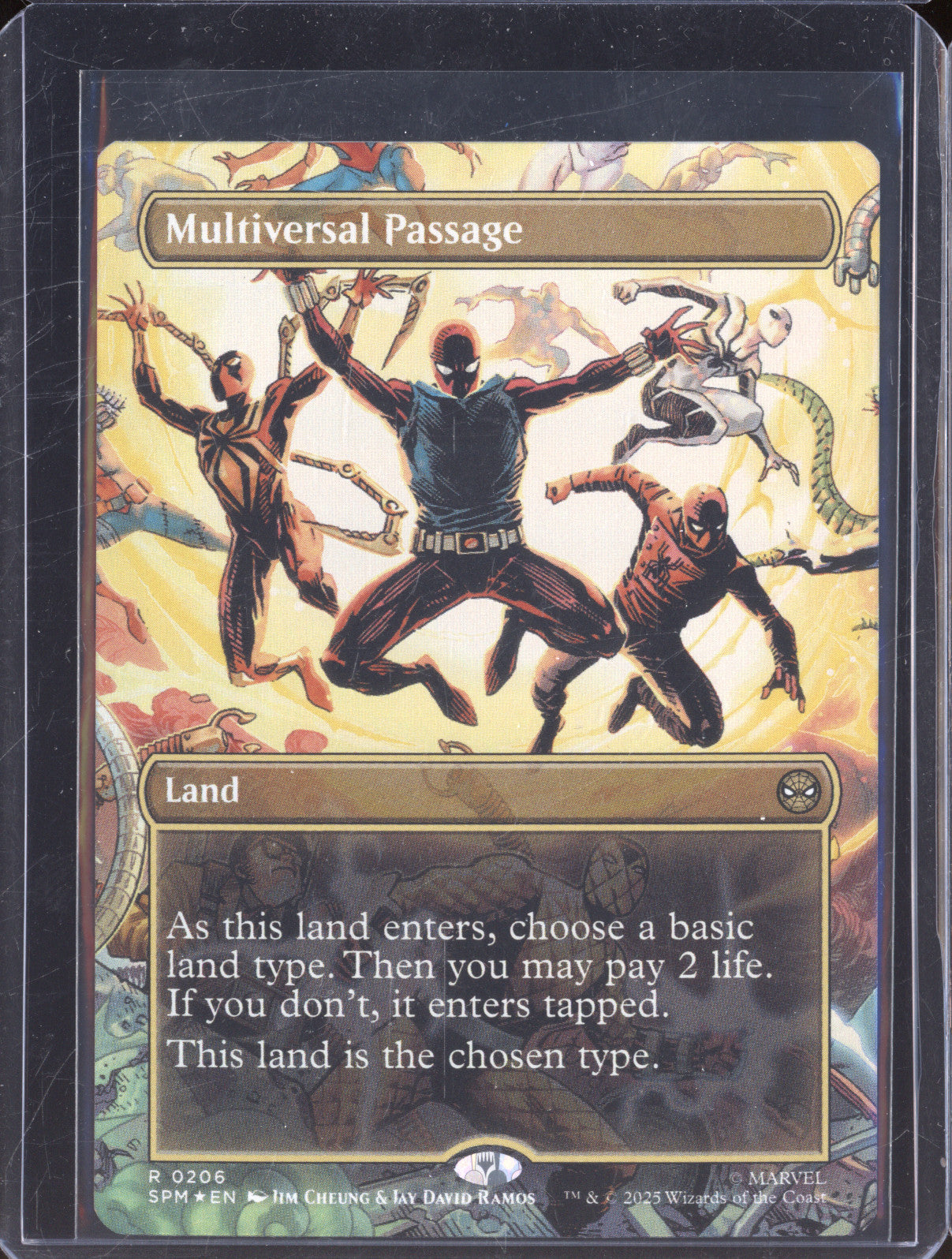 2025 MTG Marvel Spider-Man 0206 Multiversal Passage Borderless Foil