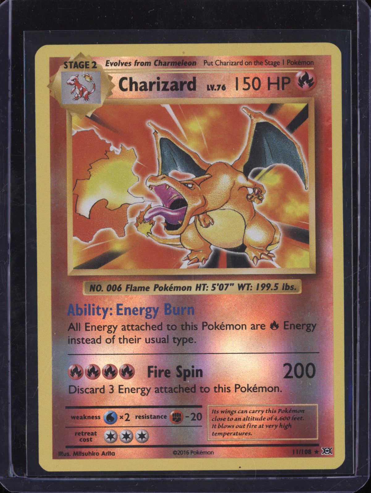 Charizard 2016 Pokemon Evolutions 11/108 Reverse Holo